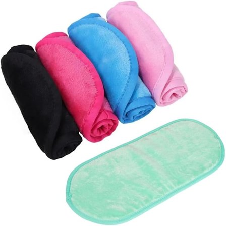 Pcs Makeup Remover Håndklæde, Genanvendelige Makeup Remover Klude 40 x 17 cm Mikrofiber Ansigtshåndklæde Vaskbart og Hudvenligt Make