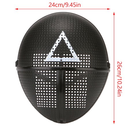 Calamari Game Cosplay-naamio rekvisiitat Neliö Ympyrä Kolmio Kuvio