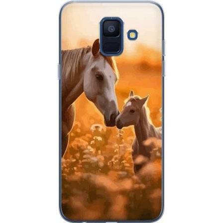 Kompatibel Gennemsigtig cover til Samsung Galaxy A6 (2018) Heste