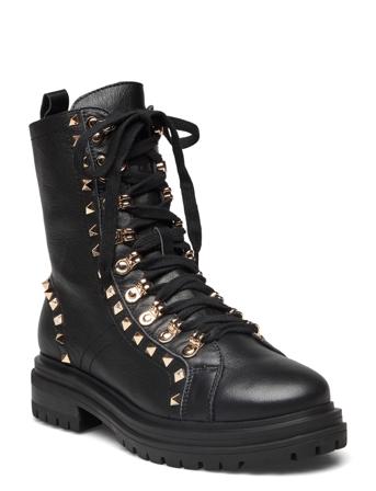 Boot Shoes Boots Ankle Boots Laced Boots Sort Sofie Schnoor