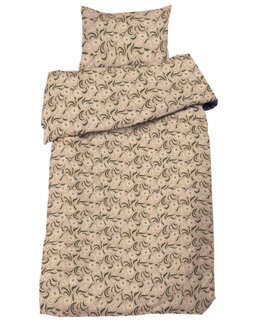 Sengesett Bäckebölja Ottilia blomstrete 2 deler Rosa