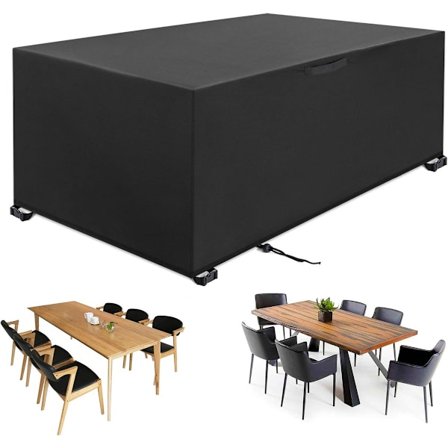Trädgårdsmöbelskydd 242 x 162 x 100 cm - 420D Oxfordtyg - vattenavvisande - vindtätt