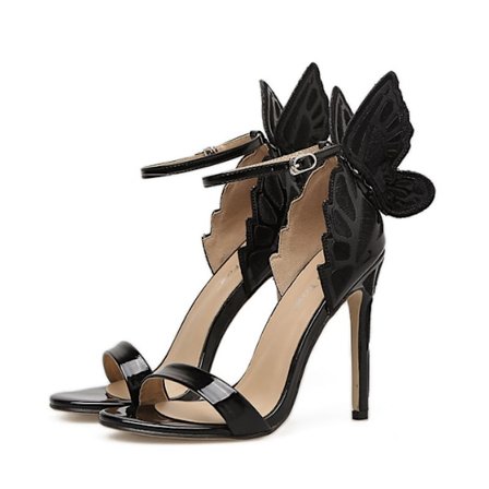 Butterfly Wings Kvinnliga Sandaler Stiletto High Heels