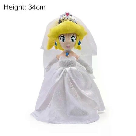 AGame Mario Plyschdocka Söt Mario Luigi Princess Peach Daisy Rosalina Elefant Bowser Bowser Jr Vivian Ninji Gosedjur