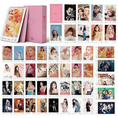 54 stk./sæt Kpop Rose Lisa Solo Bp Nyt Album Hjemmelavede Papir Lomo Kort Pink Fotokort Plakat Fotokort Lalisa Fans Gave