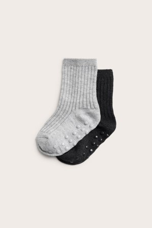 Kappahl | Rajstopy z mieszanki wełny, 2-pak Jasnoszary 13/15 | Jasnoszary