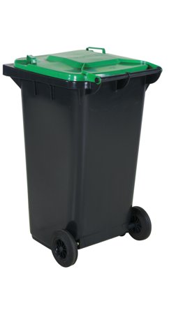 Swedmach 2124031202 Avfallskärl 240 l Grönt lock, Lager & miljö