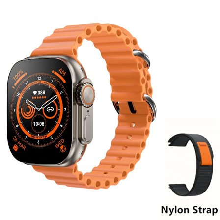 Smart Watch Ultra 8 NFC GPS Track 49mm Mænd Kvinder Smartwatch Serie 8 Termometer Bluetooth-opkald Vandtæt Sport Til Apple