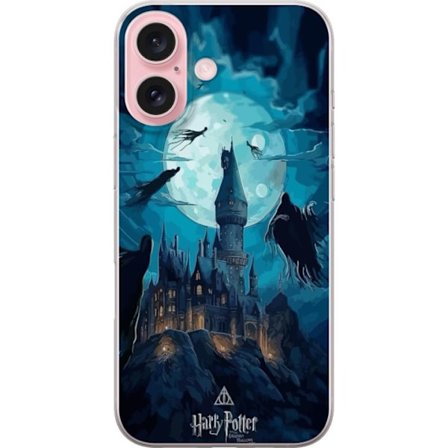 Yhteensopiva Puhelinkuori Apple Apple iPhone 16 Maaginen fantasiakuvaus, jossa linna kuunvalossa ja leijuvat olentot, pimeä satuilmapiiri noitataitee