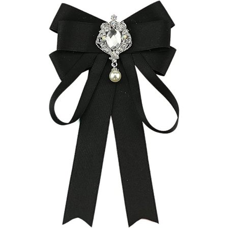 Sløjfe med rhinsten, båndsløjfe, broche, forbundet sløjfe til kvinder, slips til hals, bryllupsfest, julegaver, ceremoni