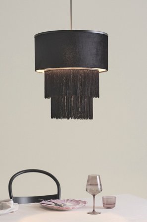 Jotex - REGENCY VELVET taklampe Svart - Kjøp Taklamper hos Jotex