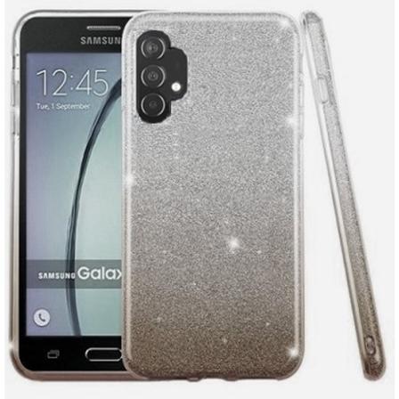 Samsung Galaxy A32 5g Skal Glitter Svart / Silver