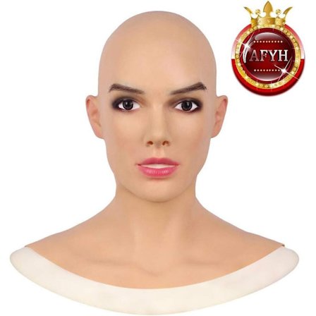 Halloweenmask realistisk kvinnlig latex täckning rollspel drottning