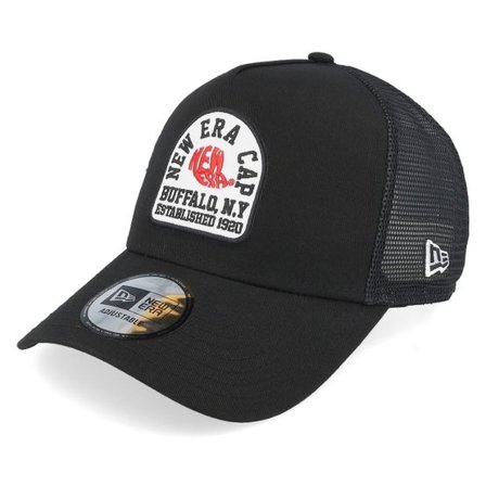 New Era - Svart trucker Keps - State Patch Black Trucker @ Hatstore