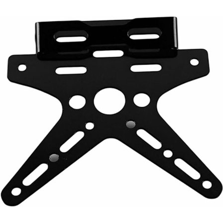 Motorsykkel Skilt, Aluminium Legering Baklys Justerbar Sammenleggbar Skiltholder for Elektriske Kjøretøy Motorsykkel Modifikasjon A