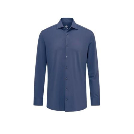 Hackett Marine technical jersey shirt Blå, Herre Skjorter