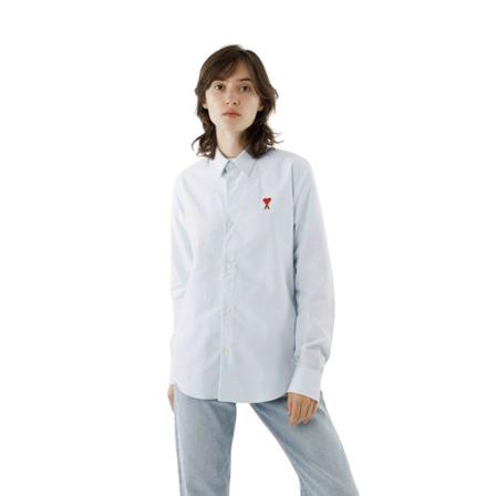 Ami Paris Shirts , Blauw , Dames , Maat: S