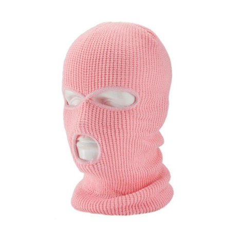 Full Face Skimaske Vinterhue Balaclava Hætte Beanie Varm Taktisk Hat 3 Huller