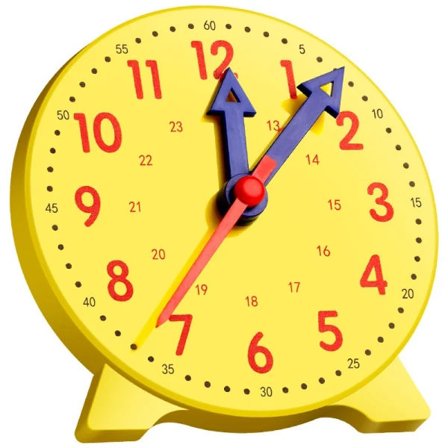 【PP】Lær at klokken, lær at sige tiden med tandhjulsur, plast