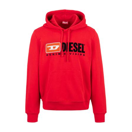 Diesel - Hood Tröjor - Röd - Herr - Storlek: M, Herr, Storlek: M
