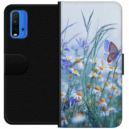 Xiaomi Redmi Note 9 4g Plånboksfodral Blommor
