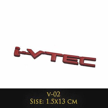 3D Metal Ivtec Bogstav Emblem Badge Mærkat Bil Styling Til Honda Civic Logo Bil Bag Bagagerum Klistermærker Mærkater Auto Tilbehør