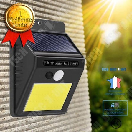 TD 48 LED Solarlampe med bevægelsessensor, Vandtæt til væg, have... - Udendørs belysning med solartopladning IP64