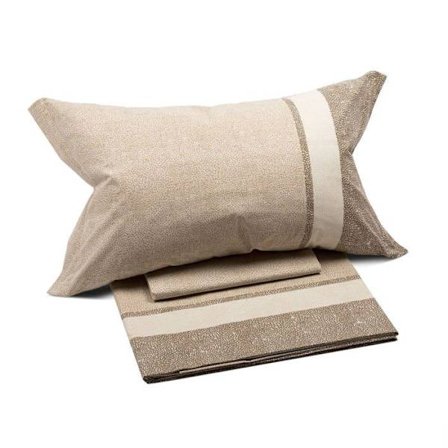 Caleffi sängkläder - 20515 - 1003635 Nevada2 Sängset med 2 örngott Natur