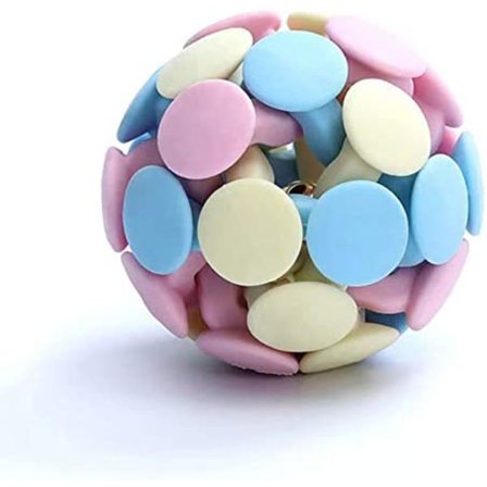 Interaktiva kattbollar med klocka, katt leksak boll, hållbar hund C