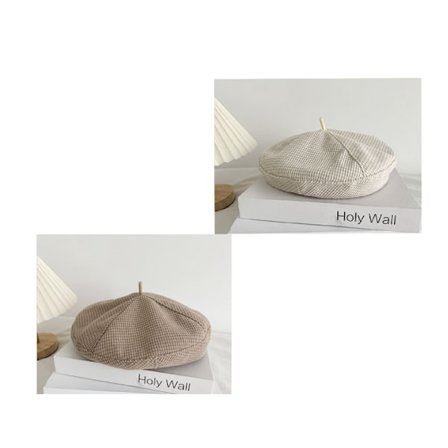 2 stk. Efterår og vinter beret damer majs grill hat sød smerte