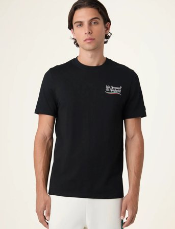 FILA Navigli Pasta Regular Graphic T-Shirt - Black - L