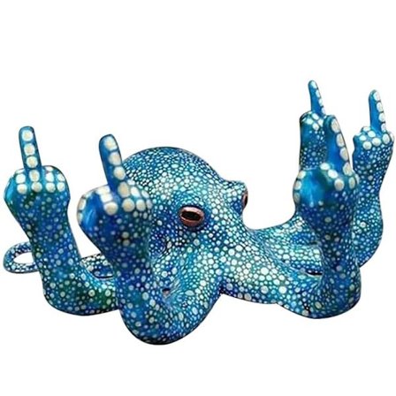 Mustekalapatsas Ele Mustekala Veistos Koriste Hartsi Patsas Veistos Figuriini Puutarhaan Patio Koti Työpöydälle Halloween Koristeluun