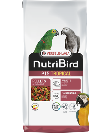 Versele-Laga - NutriBird P15 Tropical (papegøye) 10 kg - Fuglemat & fuglefôr - Fuglepellets - ZOO.no
