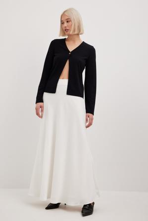 NA-KD Trend Haut boutonné à manches longues - Blouses - Noir - X-Small