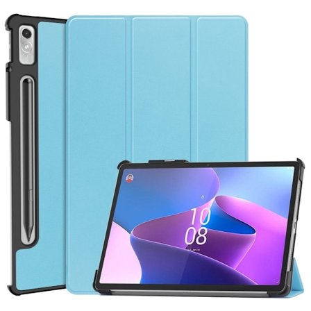 Tri-fold läderfodral för Lenovo Tab P11 Pro (2:a generationen) - Himmelsblå