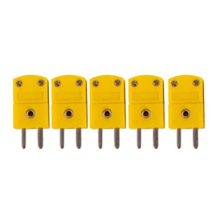 5 Styck K Typ Hane/kvinna Minikontakter Plugg Termoelement Tempe