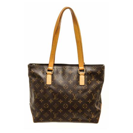 Louis Vuitton Vintage, Pre-owned Cabas Piano Monogram Tote Bag Bruin, Dames, Maat:ONE Size,Canvas