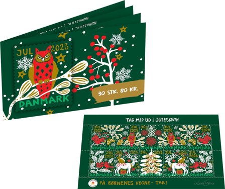 Danmark - Julemærker 2023 - Julemærkehæfte med 30 mærker