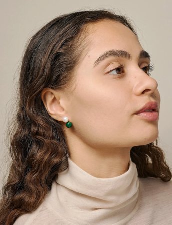 Enamel Copenhagen Earrings, Columba - Multi/patterned - ONE SIZE