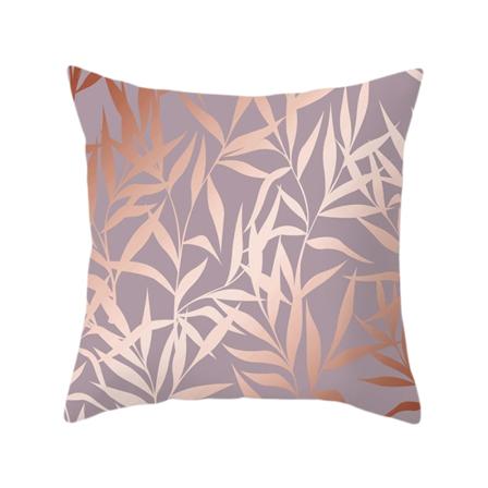 JUSTUP putetrekk Flow Gold Element Print Peach Skin Velvet putetrekk 18 ×18 tommer geometriske firkantede putetrekk dekor sofa seng