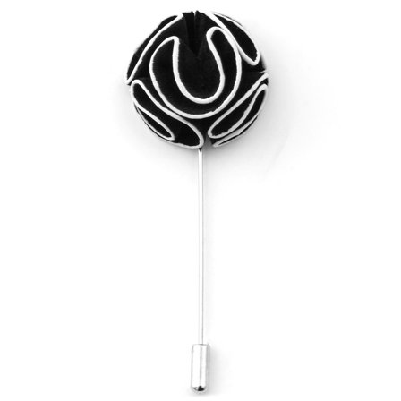 Sort Kamelia Reversblomst til mænd - Reversnåle med blomster