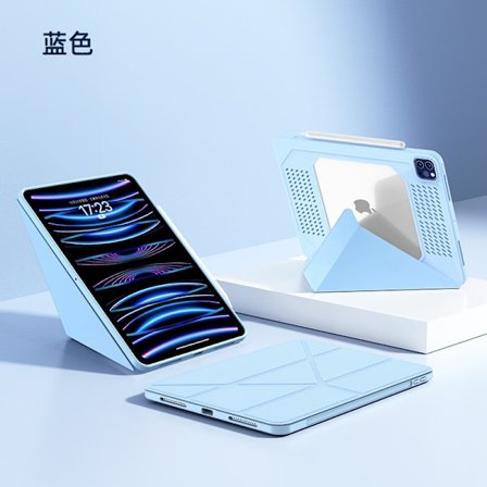 Stilrent Skal för iPad Pro 13 2024 Himmelsblå Tunt och Lätt Mecha