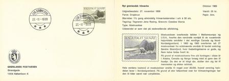 Grønland 1969 - AFA 74 - FDC-kort