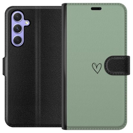Kompatibel Tegnebogsetui til Samsung Galaxy A54 Hjerte