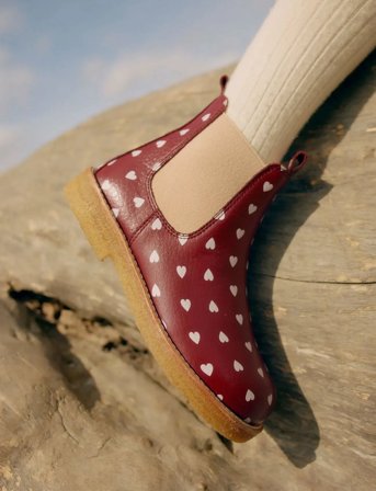 ANGULUS Booties - Flat - With Elastic - Burgundy - 24