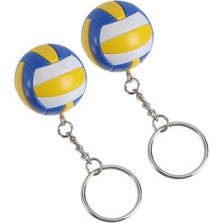 Sjove Volleyball Charm Hængende Volleyball Vedhæng Rygsæks Nøglering 2 Stk Volleyball Nøglering Sports Nøglering Volleyballspiller