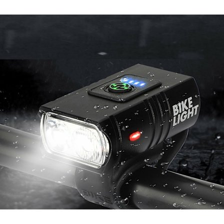 Cykel Framlampa 6 Lägen USB Uppladdningsbar MTB Cykel Lampa Fram