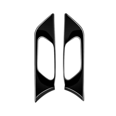 Bil Bright Black Texture Framdörr Inre Handtag Cover