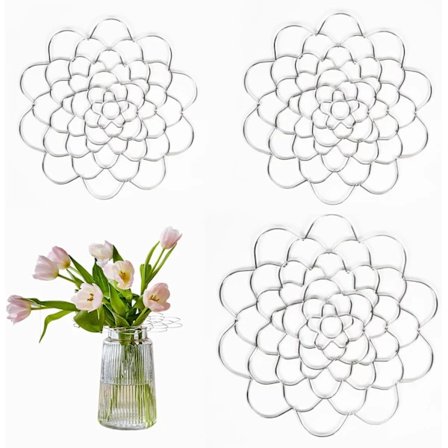 【xj】Blomstergaller för Vas DIY Återanvändbart Blomstergaller Blomsterarrangemang Buketthållare, Ikebana Spiral Stjälkhållare för Vas, Hem, Florist