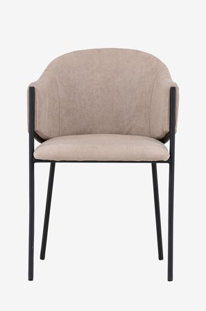 Venture Home - Spisebordsstol Evelina 2-pak - Beige - Stole med armlæn - Fra Homeroom